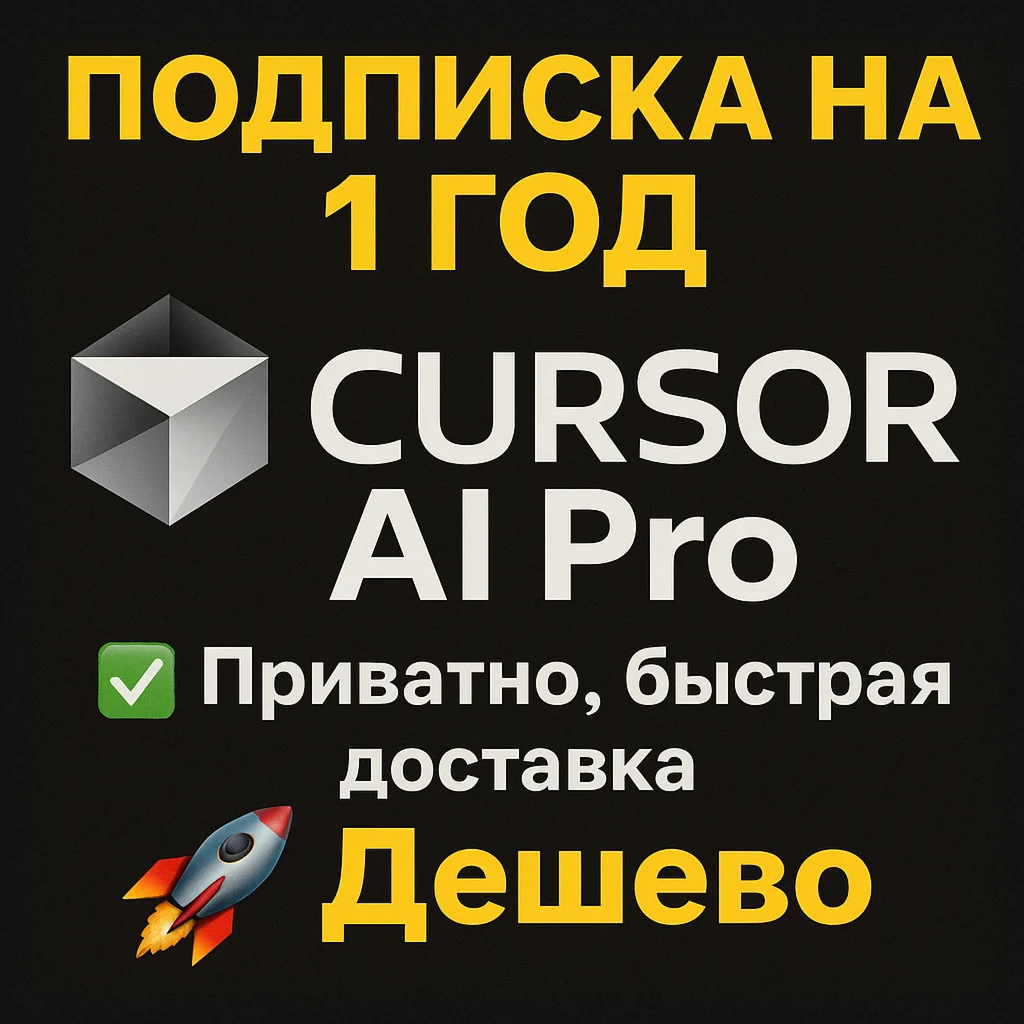 Подписка на Cursor AI Pro 1 год