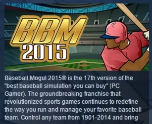 Baseball Mogul 2015 STEAM KEY REGION FREE GLOBAL