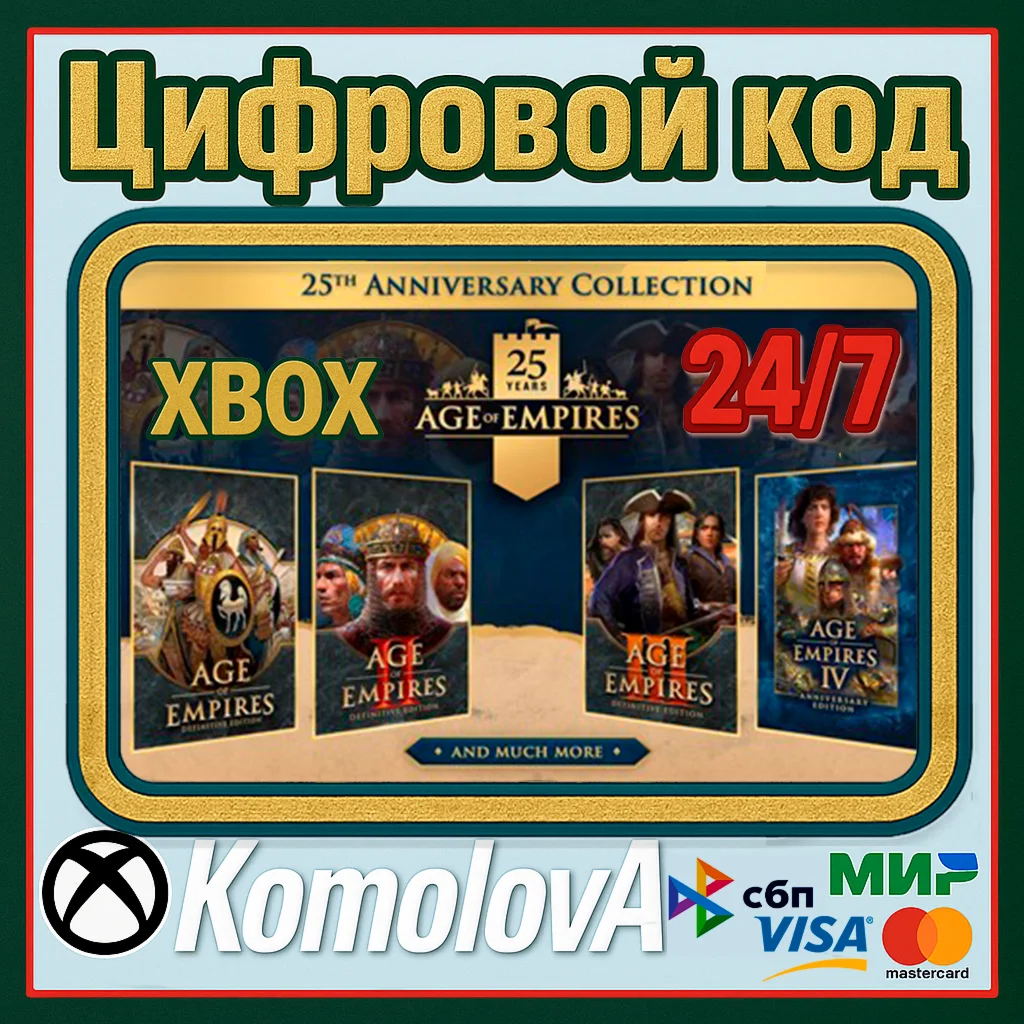 Коллекция в честь 25-летия Age of Empires XBOX+PC