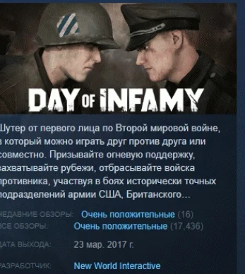 Day of Infamy STEAM KEY REGION FREE GLOBAL+РОССИЯ