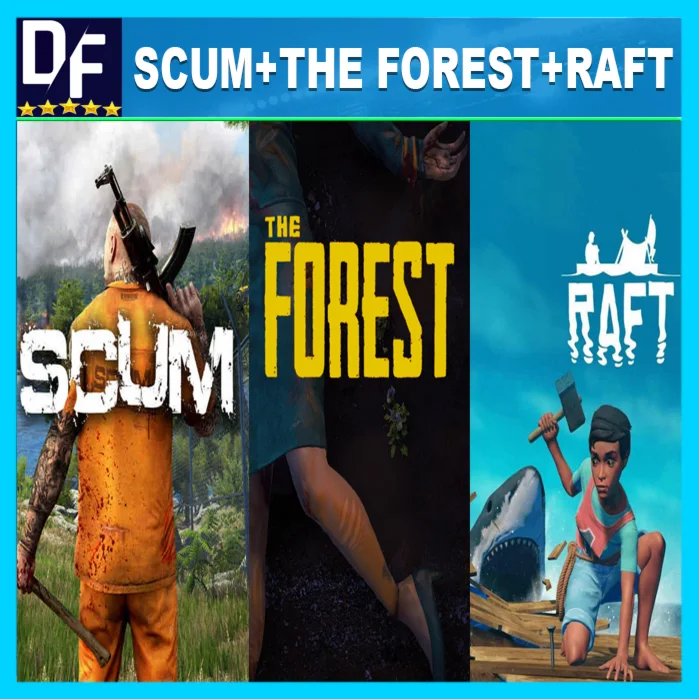 SCUM + The Forest + RAFTSTEAM АккаунтGLOBAL