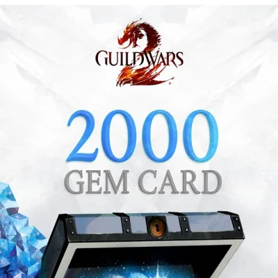 GUILD WARS 2 2000 GEMS CARD GLOBAL КЛЮЧ