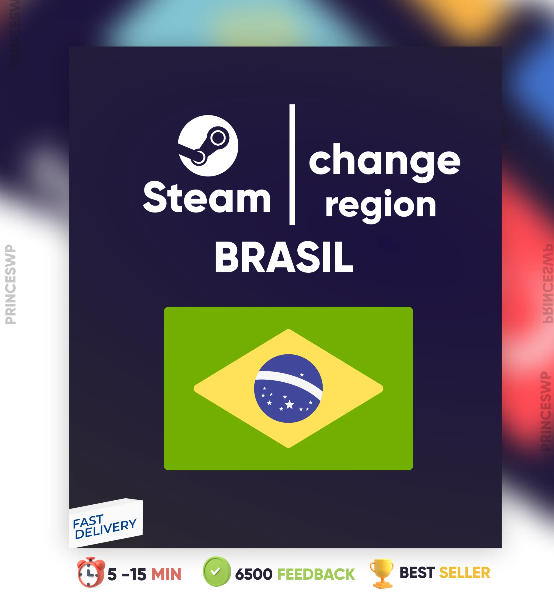 СМЕНА РЕГИОНА STEAM БРАЗИЛИЯ БЫСТРО
