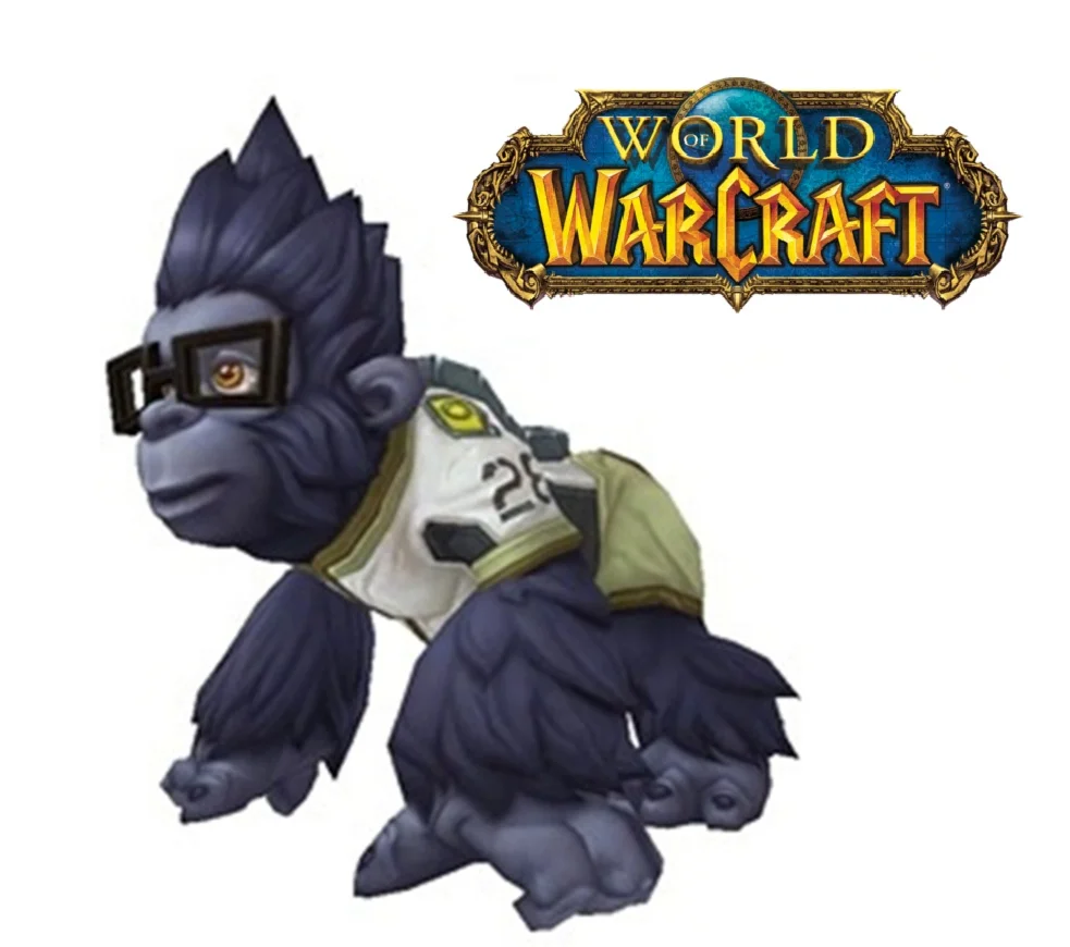 World of Warcraft Питомец Бэйби Уинстон Battlenet