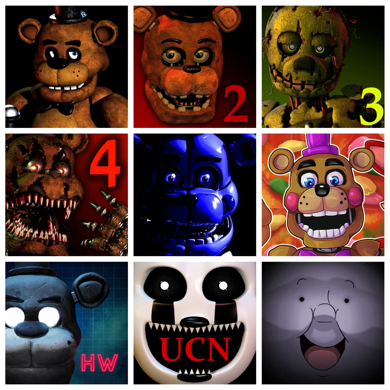 Five Nights at Freddys ВСЕ ЧАСТИ iPhone AppStore +