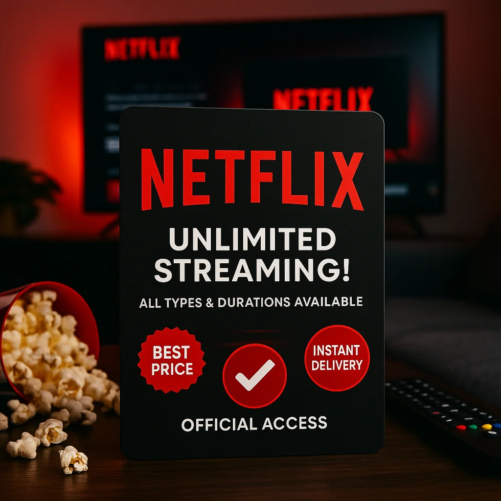 ПОДПИСКА NETFLIX - ВСЕ ТИПЫ - ВСЕ ПРОДОЛЖИТЕЛЬНОСТИ