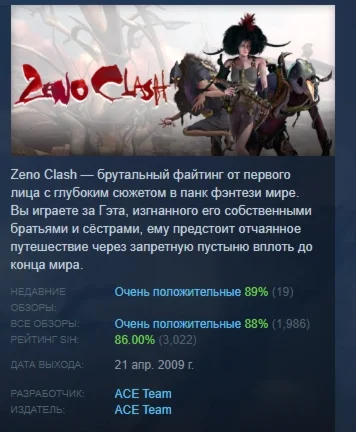 Zeno Clash АВТОДОСТАВКА STEAM РОССИЯ