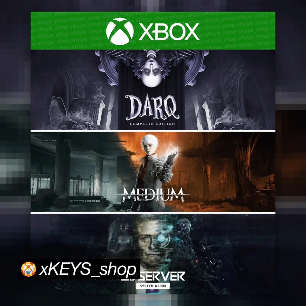 Medium+Observer+DARQ BUNDLE 3 игры XBOX КОД КЛЮЧ