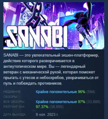 SANABI: The Revenant АВТОДОСТАВКА STEAM РОССИЯ