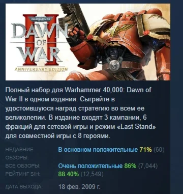Warhammer 40000: Dawn of War II - Anniversary Edition
