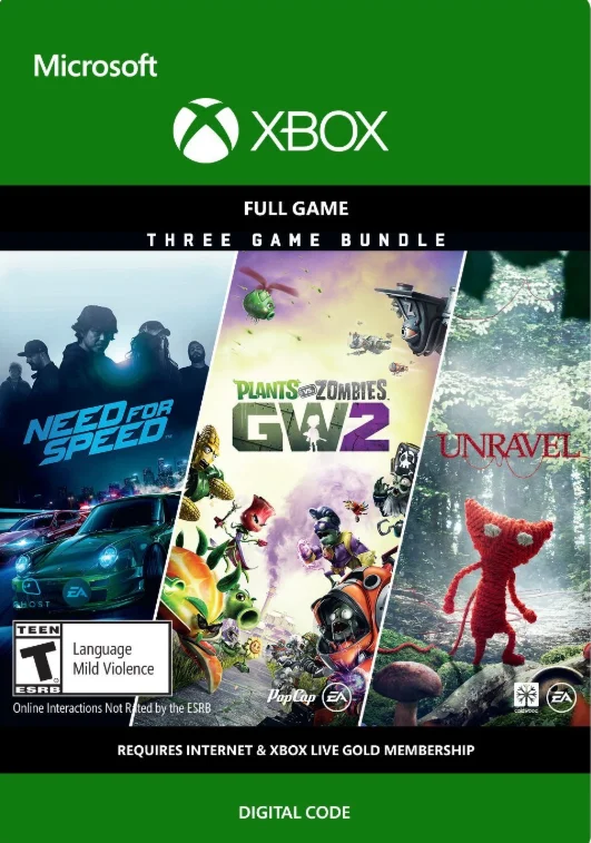 EA FAMILY BUNDLE NFS+2 GAMES XBOX КЛЮЧ