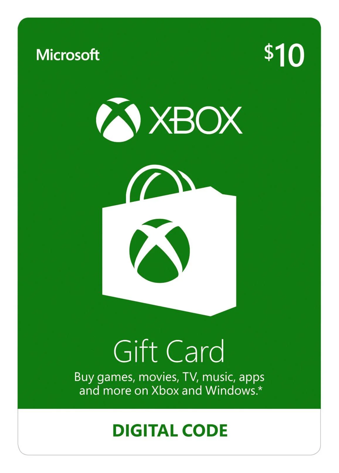 Xbox Gift Card 10 USA - без комиссии