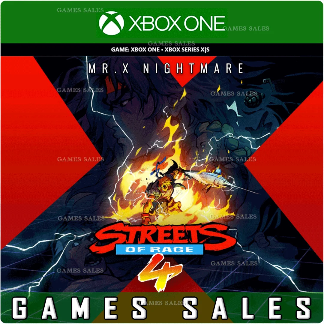 STREETS OF RAGE 4 MR X NIGHTMARE DLCXBOXPCКЛЮЧ