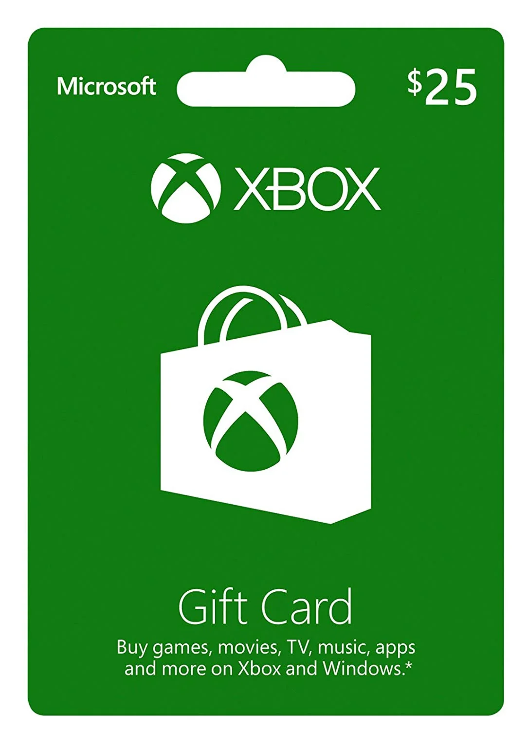 Xbox Gift Card 25 USA - без комиссии