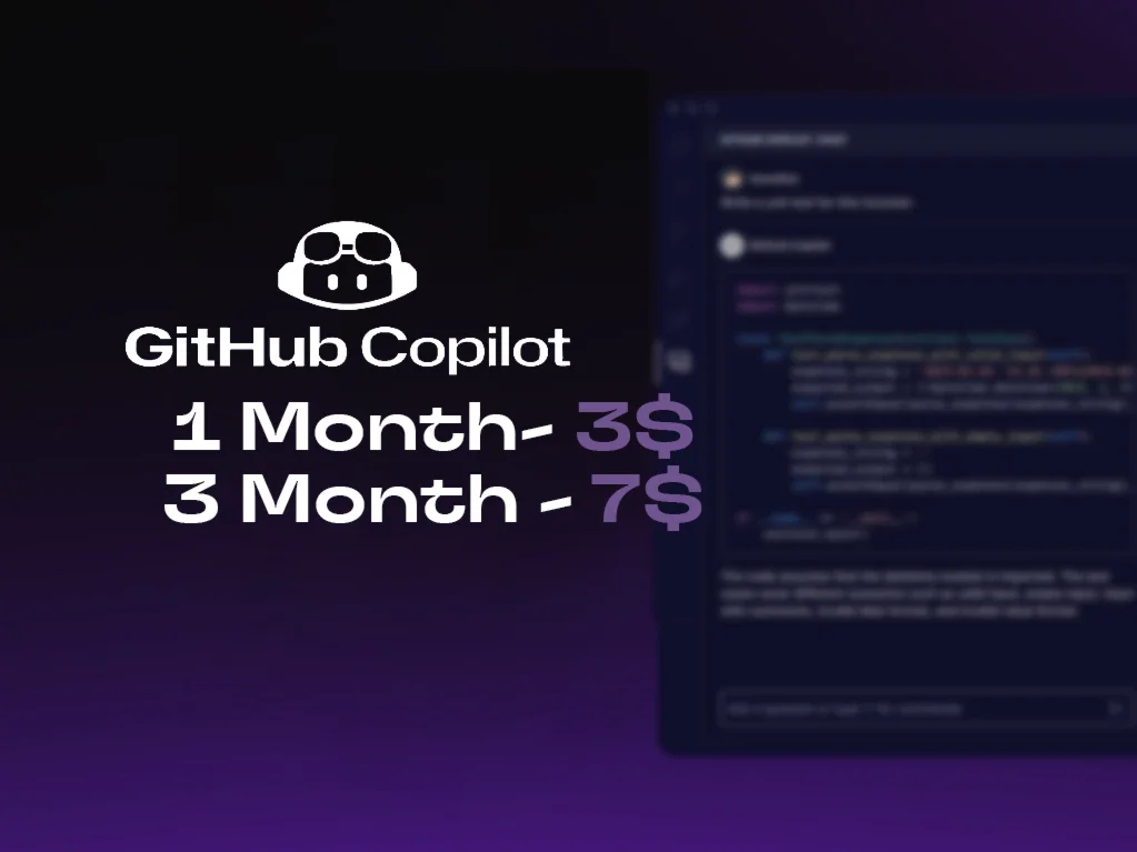 Github Copilot Pro Business1 месяц / 3 месяца