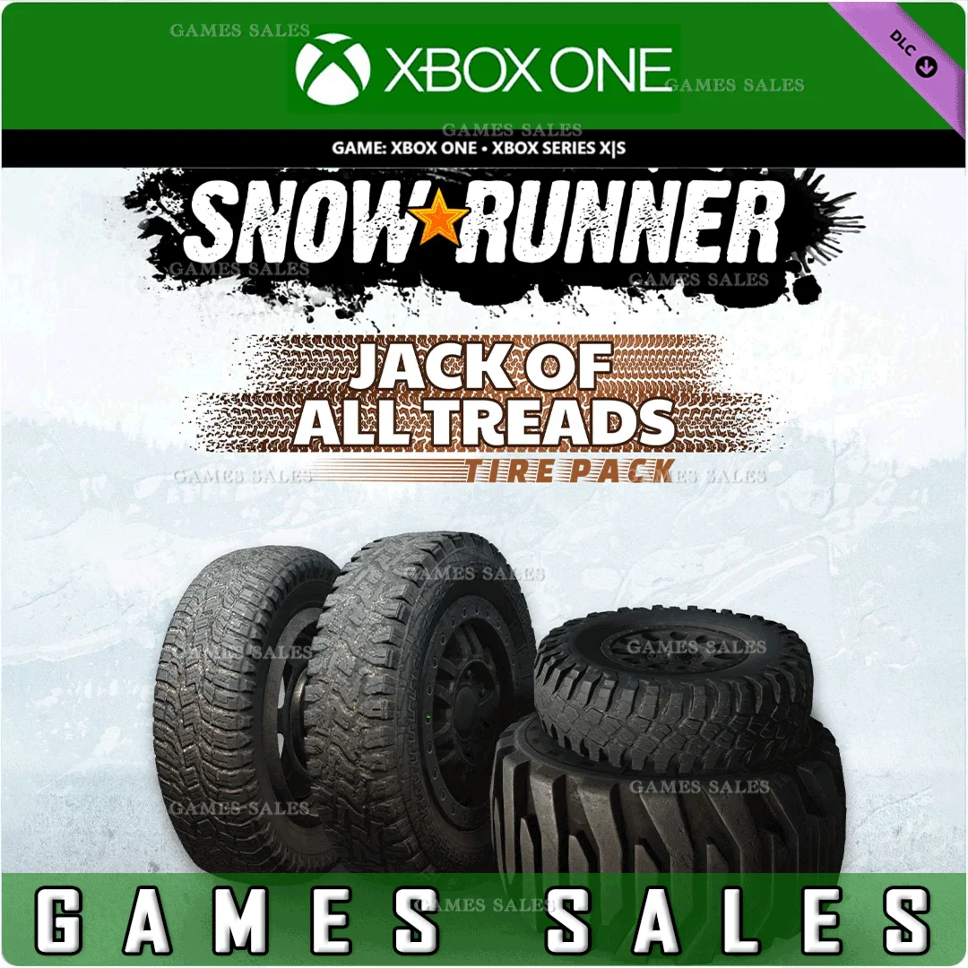 SNOWRUNNER -JACK OF ALL TREADS TIRE PACKXBOXКЛЮЧ