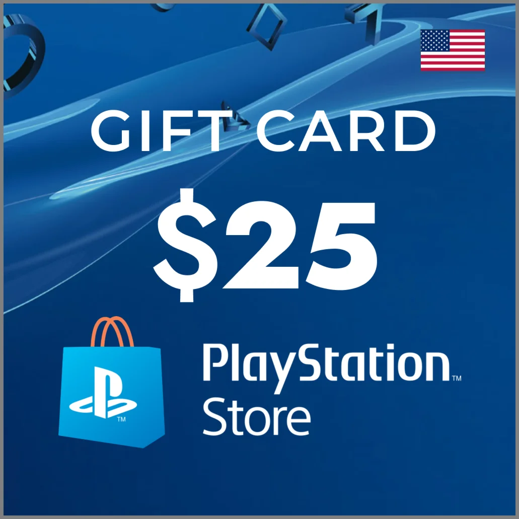 Пополнение PlayStation PSN USA карта 25 USD США