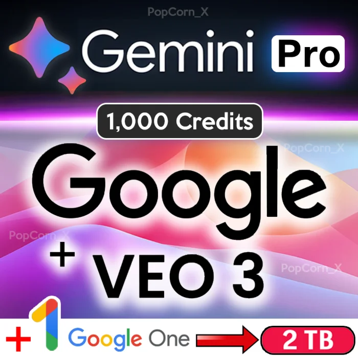 Gemini AI PRO VEO 3 + FLOW 1000 Credits ЧАСТНЫЙ