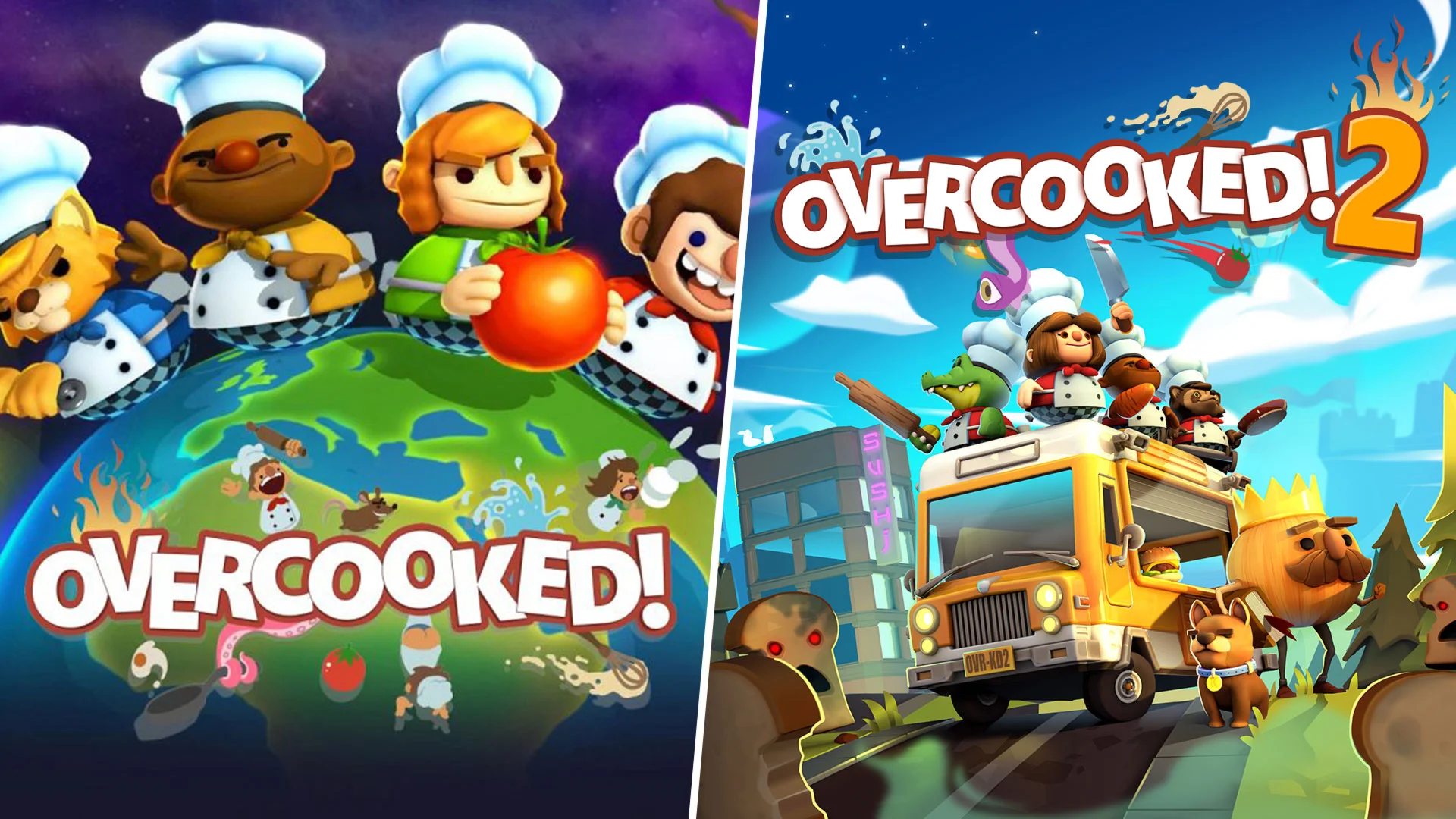 Overcooked + Overcooked 2 PS4 PS5 / П2 П3