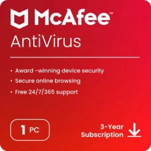 McAfee AntiVirus 2023 3 Years / 1 PC - Global Key