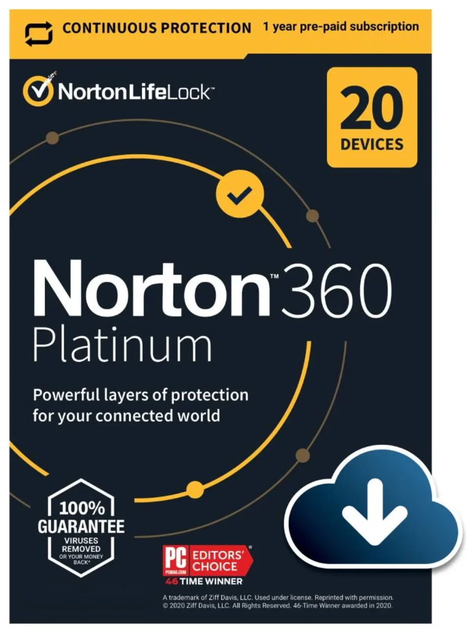 Norton 360 Platinum 20 devices / 90 дней Global