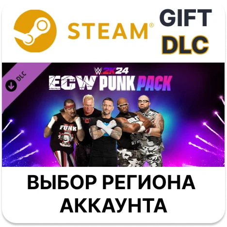 Набор WWE 2K24 ECW Punk PackSteamВыбор Региона