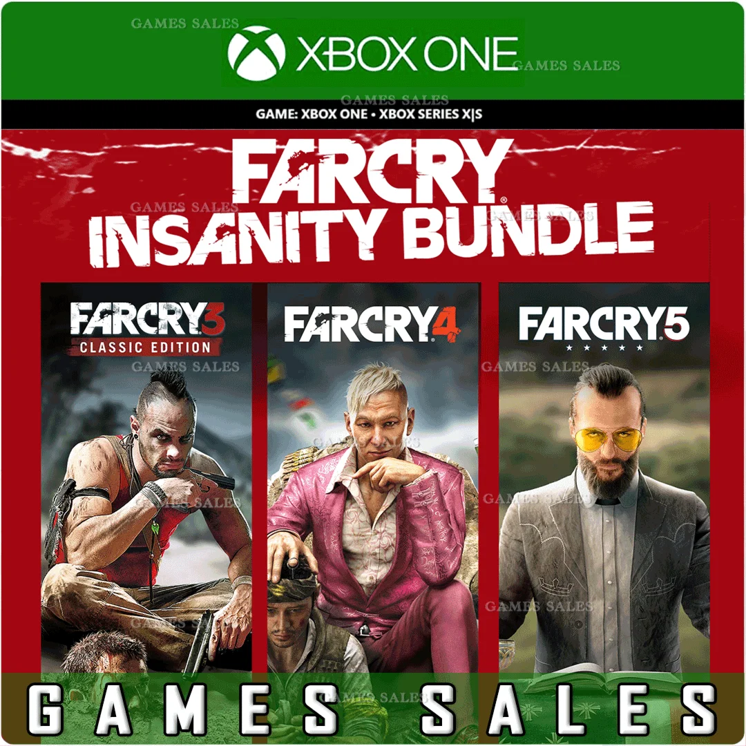 FAR CRY INSANITY BUNDLE3+4+5XBOX ONEXSКЛЮЧ