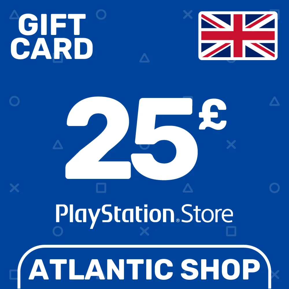 Карта Пополнения PSN 25 Фунтов GBP Великобритания