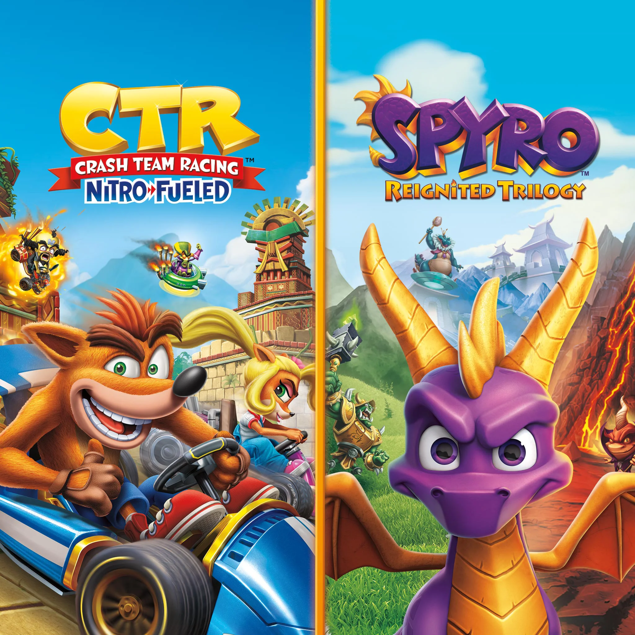 Crash Team Racing Nitro Fueled + SpyroPS4/PS5 TR
