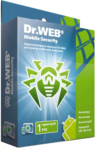 DrWeb для Android 1 Год 1 утройство Region FREE