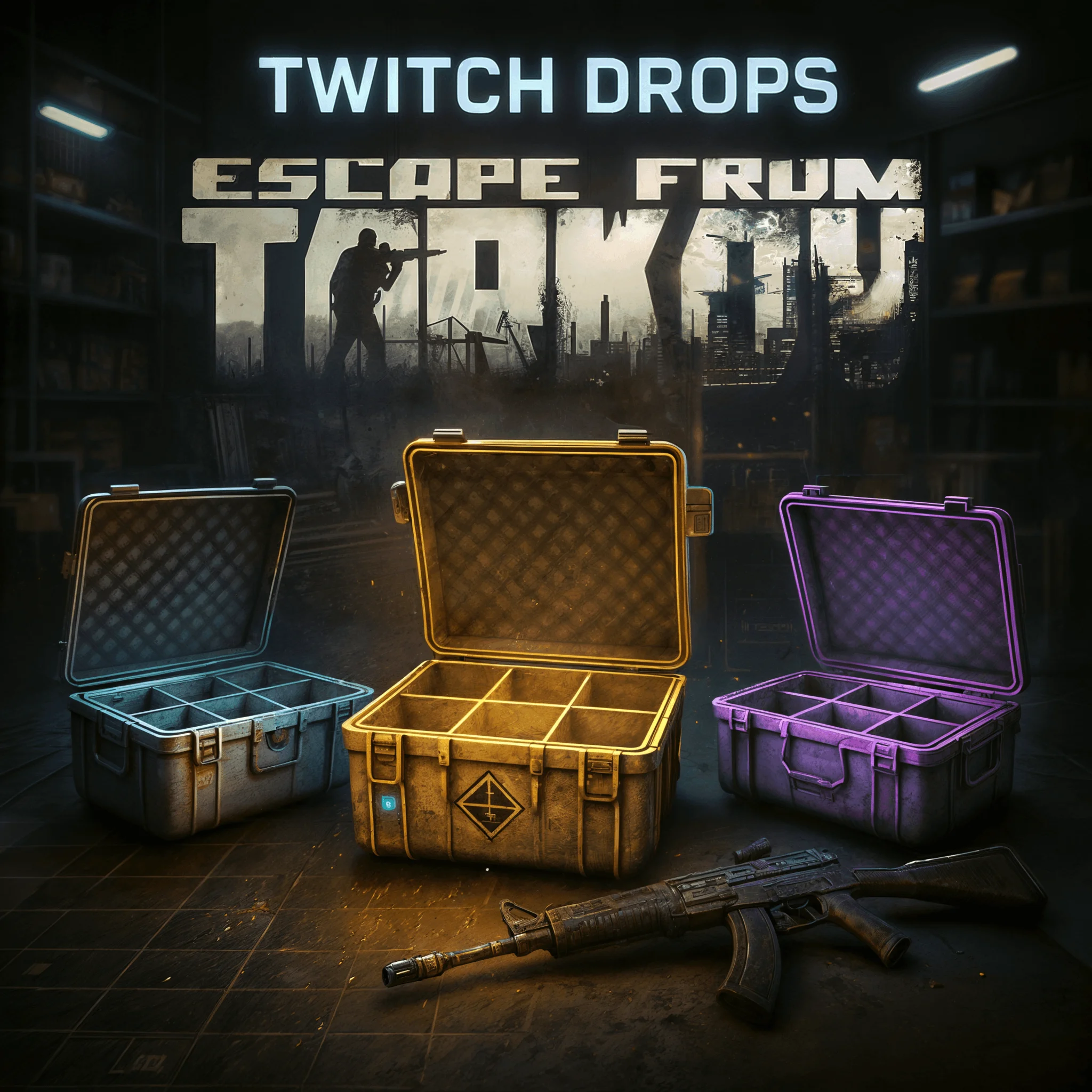 ESCAPE FROM TARKOV TWITCH DROPS 56 КЕЙСОВ + ПРЕДМЕТЫ