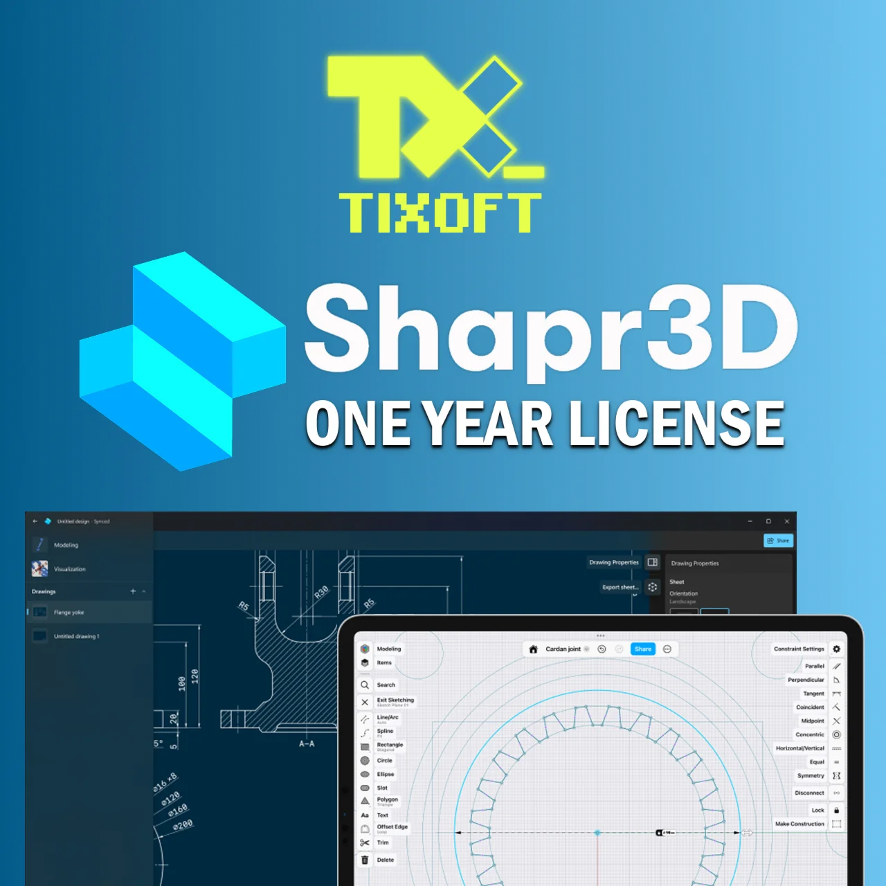 Shapr3D Pro лицензия для iPad Mac Windows на 1 год